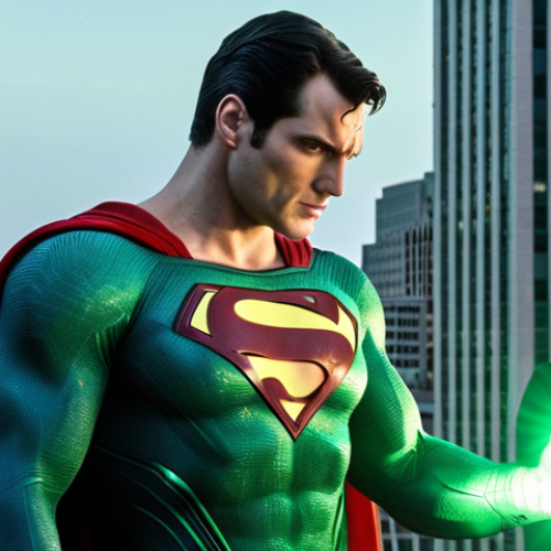 Home 6 **
"Superman standing tall in Metropolis, embodying unwavering morality. Kryptonite faintly glows nearby, hinting at his vulnerability. Bright, hopeful atmosphere contrasting with a subtle undercurrent of challenge."
**
