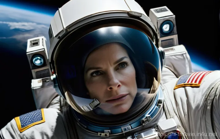 그래비티 영화 소개 - Image Prompt 1: The Solitude and Struggle** 그래비티 영화 소개 - Image Prompt 1: The Solitude and Struggle**