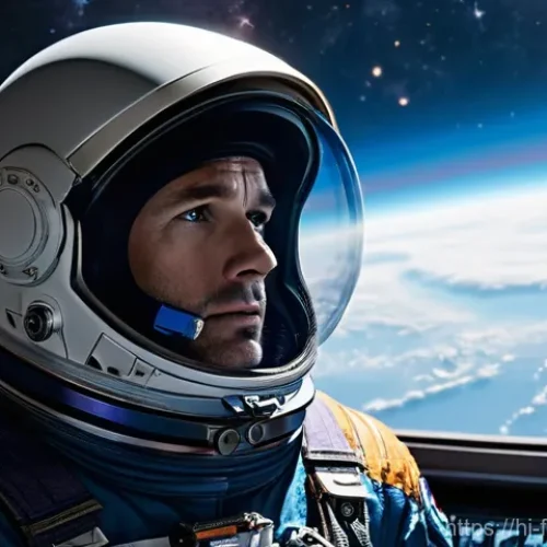 인터스텔라 관객 반응 - **Prompt:** A male astronaut, reminiscent of Cooper from *Interstellar*, in a highly detailed, sligh...