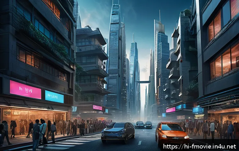 인셉션 개봉일 및 상영 정보 - A cinematic scene depicting a futuristic cityscape folding onto itself, inspired by the iconic "Ince...